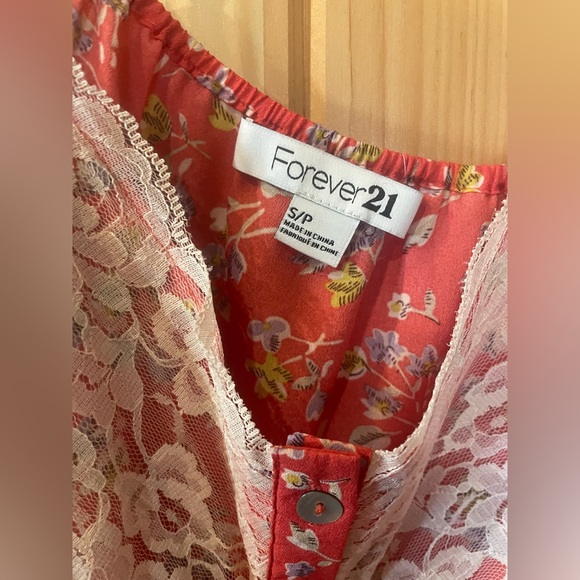 Forever21 Lace Pull String Tank Top - Picture 3 of 5